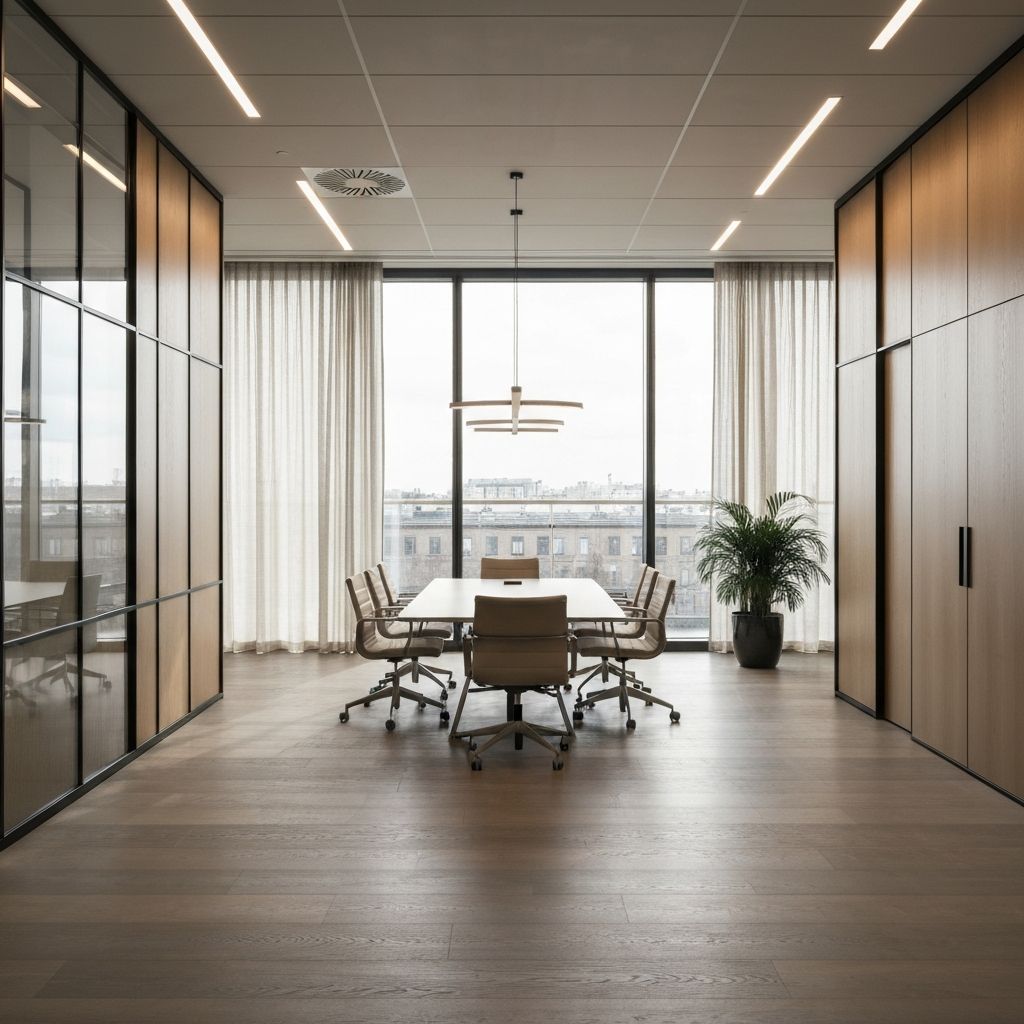 Modern corporate office environment